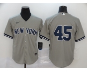Nike Men's New York Yankees #45 Gerrit Cole Authentic Grey Cool Base Baseball Jersey