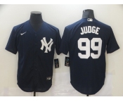 Nike Men's New York Yankees #99 Aaron Judge Authentic Navy Blue Cool Base Baseball Jersey