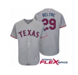 Men Texas Rangers #29 Adrian Beltre Gray Stars & Stripes 2016 Independence Day Flex Base Jersey