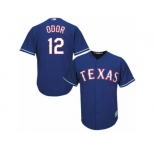 Men's Majestic Texas Rangers #12 Rougned Odor Authentic Royal Blue Alternate 2 Cool Base MLB Jersey