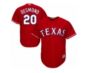 Men's Majestic Texas Rangers #20 Ian Desmond Authentic Red Alternate Cool Base MLB Jersey