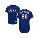 Men's Majestic Texas Rangers #20 Ian Desmond Royal Blue Flexbase Authentic Collection MLB Jersey