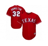 Men's Majestic Texas Rangers #32 Josh Hamilton Replica Red Alternate Cool Base MLB Jersey