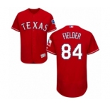 Men's Majestic Texas Rangers #84 Prince Fielder Red Flexbase Authentic Collection MLB Jersey