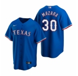 Men's Nike Texas Rangers #30 Nomar Mazara Royal Alternate Stitched Baseball Jersey