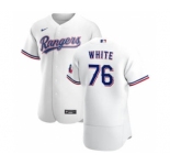 Men's Nike Texas Rangers #76 Eli White White Home 2020 Authentic Player Baseball Jersey