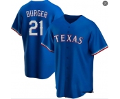 Mens Texas Rangers #21 Jake Burger Nike Royal Alternate Limited Jersey