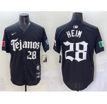 Men's Texas Rangers #28 Jonah Heim Black Gothic Mexico 2025 Vapor Premier Limited Stitched Baseball Jersey
