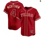 Mens Texas Rangers #4 Andrew McCutchen 2026 Viva Tejas City Connect Limited 2.0 Jersey Maroon