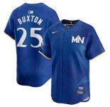 Men's Minnesota Twins #25 Byron Buxton Royal 2024 City Connect Limited Stitched Baseball Jersey