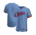 Men's Nike Minnesota Twins 2020 Light Blue Alternate Authentic Team Baseball Jersey