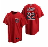 Men's Nike Minnesota Twins #22 Miguel Sano Red Alternate Stitched Baseball Jersey