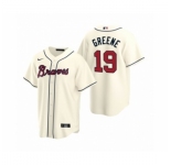Men's Atlanta Braves #19 Shane Greene Nike Cream 2020 Replica Alternate Jersey