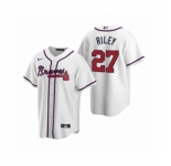 Men's Atlanta Braves #27 Austin Riley Nike White 2020 Replica Home Jersey