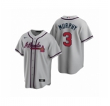 Men's Atlanta Braves #3 Dale Murphy Nike Gray 2020 Replica Road Jersey