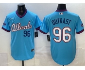 Men's Atlanta Braves #96 OutKast Powder Blue 2026 City Connect Stadium Stitched Baseball Jersey
