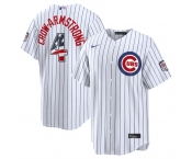 Men's Chicago Cubs #4 Pete Crow-Armstrong White 2026 USA 250 Fourth of July Home Stadium Stitched Baseball Jersey