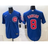 Men's Chicago Cubs #8 Andre Dawson Royal Stitched Baseball Jersey
