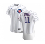 Men's Nike Chicago Cubs #11 Yu Darvish White Home 2020 Authentic Player Baseball Jersey