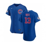 Men's Nike Chicago Cubs #13 David Bote Royal Alternate 2020 Authentic Player Baseball Jersey