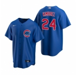 Men's Nike Chicago Cubs #24 Craig Kimbrel Royal Alternate Stitched Baseball Jersey