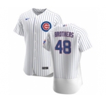 Men's Nike Chicago Cubs #48 Rex Brothers White Home 2020 Authentic Player Baseball Jersey
