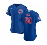 Men's Nike Chicago Cubs #50 Rowan Wick Royal Alternate 2020 Authentic Player Baseball Jersey