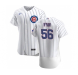Men's Nike Chicago Cubs #56 Kyle Ryan White Home 2020 Authentic Player Baseball Jersey