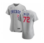 Men's Nike Chicago Cubs #72 Tyson Miller Gray Road 2020 Authentic Team Baseball Jersey