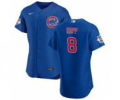 Men's Nike Chicago Cubs #8 Ian Happ Royal Alternate 2020 Authentic Player Baseball Jersey