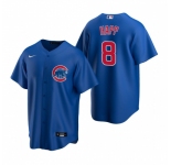 Men's Nike Chicago Cubs #8 Ian Happ Royal Alternate Stitched Baseball Jersey