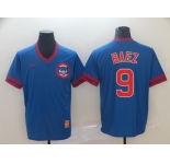 Men's Nike Chicago Cubs #9 Javier Baez M&N MLB Jersey