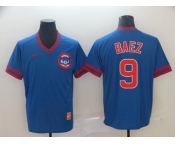 Men's Nike Chicago Cubs #9 Javier Baez M&N MLB Jersey