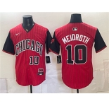 Men's Chicago White Sox #10 Chase Meidroth Red Black 2025 City Connect Limited Stitched Baseball Jersey