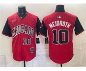 Men's Chicago White Sox #10 Chase Meidroth Red Black 2025 City Connect Limited Stitched Baseball Jersey
