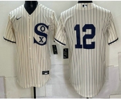 Men's Chicago White Sox #12 Colson Montgomery Cream 2021 Field of Dreams Authentic Jersey