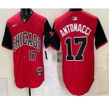 Men's Chicago White Sox #17 Sam Antonacci Red Black 2025 City Connect Limited Stitched Jersey