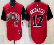 Men's Chicago White Sox #17 Sam Antonacci Red Black 2025 City Connect Limited Stitched Jersey