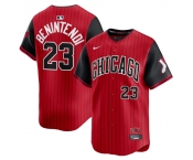 Men's Chicago White Sox #23 Andrew Benintendi Red Black 2025 City Connect Limited Stitched Baseball Jersey