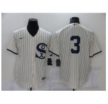 Men's Chicago White Sox #3 Harold Baines Cream Game 2021 Field of Dreams Jersey