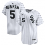 Men's Chicago White Sox #5 Munetaka Murakami White 2025 Home Limited Stitched Baseball Jersey