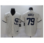 Men's Chicago White Sox #79 Jose Abreu Cream Game 2021 Field of Dreams Jersey