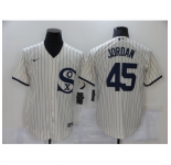 Men's Nike Chicago White Sox #45 Michael Jordan Cream Game 2021 Field of Dreams Jersey