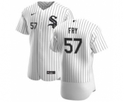 Men's Nike Chicago White Sox #57 Jace Fry White Home 2020 Authentic Player Baseball Jersey