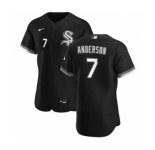 Men's Nike Chicago White Sox #7 Tim Anderson Black Alternate 2020 Authentic Player Baseball Jersey