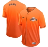 Men's Majestic San Francisco Giants Blank Orange Drift Fashion MLB Jersey