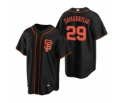 Men's Nike San Francisco Giants #29 Jeff Samardzija Black Alternate Stitched Baseball Jersey