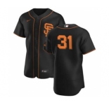Men's Nike San Francisco Giants #31 Tyler Anderson Black Alternate 2020 Authentic Player Baseball Jersey