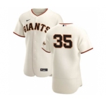 Men's Nike San Francisco Giants #35 Brandon Crawford Cream Home 2020 Authentic Player Baseball Jersey