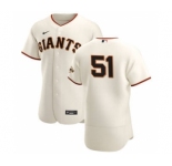 Men's Nike San Francisco Giants #51 Conner Menez Cream Home 2020 Authentic Player Baseball Jersey